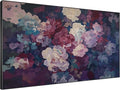SIGNWIN 46"x72" Extra Large Framed Wall Art Bold Peony Bloom in Colorful Impressionist Style, Lush Floral for Home Living Room Bedroom Decor (Frame Assembly Required)-Ruum Studio Home