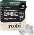 Roobi Detergent Tablets Compatible with Baby Brezza Bottle Washer Pro. Removes Milk Residue & Odor, Hypoallergenic Carbon Neutral Formula. 120 Count.-Ruum Studio Home