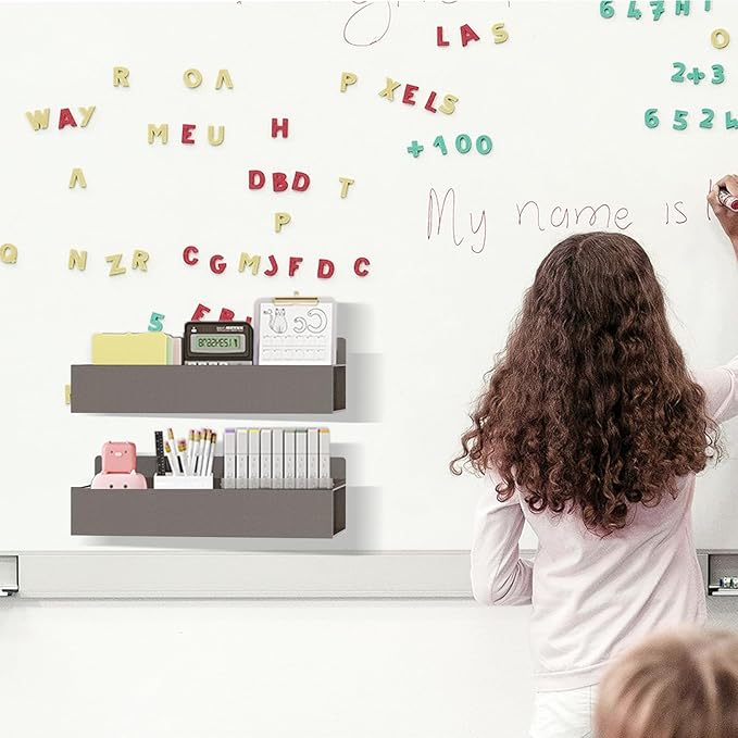 Magnetic Spice Rack Organizer for Fridge Seasoning Organizer for Kitchen Storage With Screw Magnetic Shelf for Oven, RV,Garage,Bathroom (Bronze, 4pack)-Ruum Studio Home