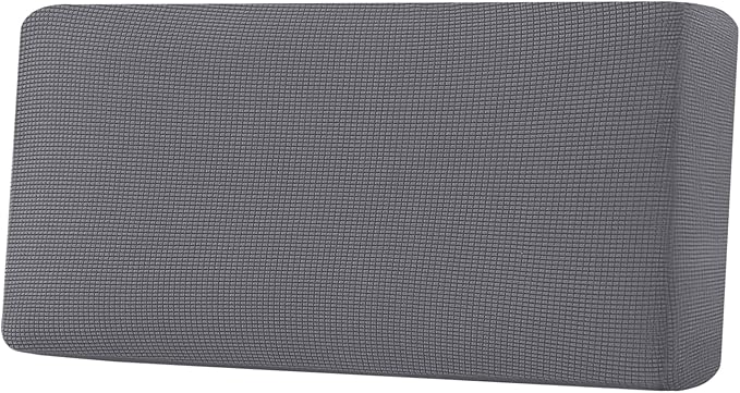 H.VERSAILTEX Super Stretch Individual Seat Cushion Covers Sofa Covers Couch Cushion Covers Slipcover Sets Thick Jacquard Textured Twill Fabric (1 Piece Sofa Cushion Cover, Grey)-Ruum Studio Home