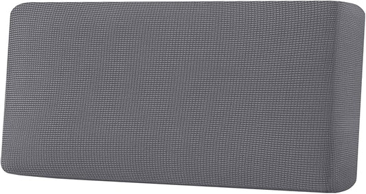 H.VERSAILTEX Super Stretch Individual Seat Cushion Covers Sofa Covers Couch Cushion Covers Slipcover Sets Thick Jacquard Textured Twill Fabric (1 Piece Sofa Cushion Cover, Grey)-Ruum Studio Home