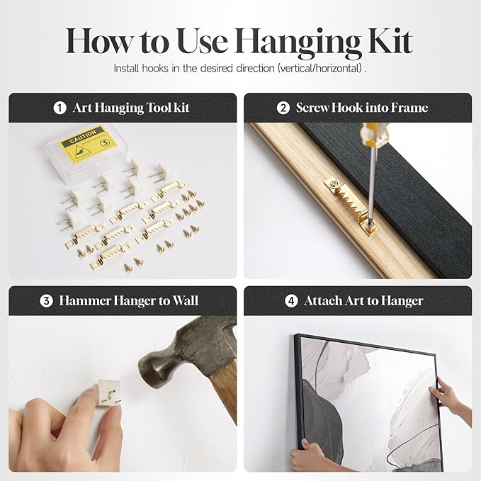 Large Framed Abstract Nature Landscape Wall Art for Living Room, 3 Piece Modern Canvas Prints Paintings Artwork for Walls, Blue Watercolor Lake Mountain Pictures for Hallway Office Wall Decor 24x36 In-Ruum Studio Home