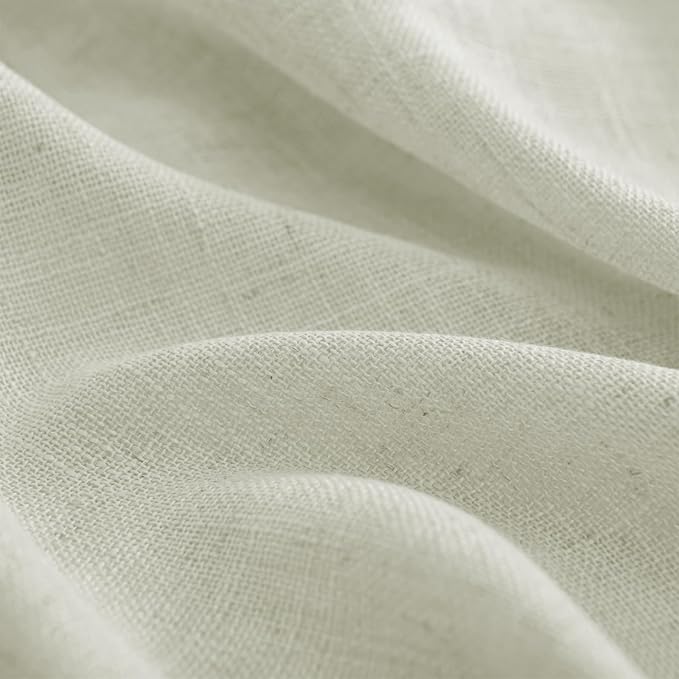 Joydeco Linen Curtains 84 Inch Length 2 Panel Sets,Light Filtering Curtains for Bedroom 52 Inch Wide Living Room Drapes with Back Tabs & Rod Pockets (W52 x L84 Inch, Oatmeal)-Ruum Studio Home