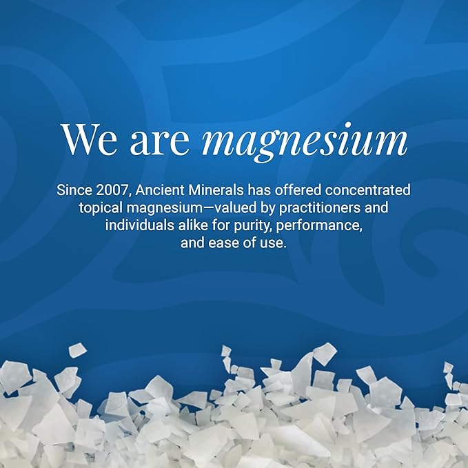Ancient Minerals Magnesium Bath Flakes - Bathing Alternative to Epsom Salt - Soak in Natural Salts - High-Absorption Efficiency for Relaxation, Wellness & Muscle Relief (4 .4 lb)-Ruum Studio Home