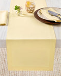 Solino Home Linen Table Runner 72 Inches Long - 100% Pure Linen Golden Straw Dining Table Runner 14 x 72 Inch for Fall, Autumn, Thanksgiving - Fete-Ruum Studio Home