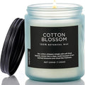 M&SENSE Clean Cotton Scented Candle - 7.05oz Natural Soy Wax Clean Cotton Blossom Scent Non Toxic Candle, 50-Hour Slow Burning 2-Wick Aromatherapy Home Fragrance Gifts for Home Decor-Ruum Studio Home