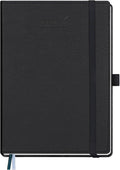 BEZEND Planner 2025-2026 Weekly and Monthly, 5.8" x 8.5" Academic Calendar (Jul 25-Dec 26) Vertical Daily Appointment with Hourly Timeslot & Monthly Tab, PU Leather Hardcover - Black-Ruum Studio Home