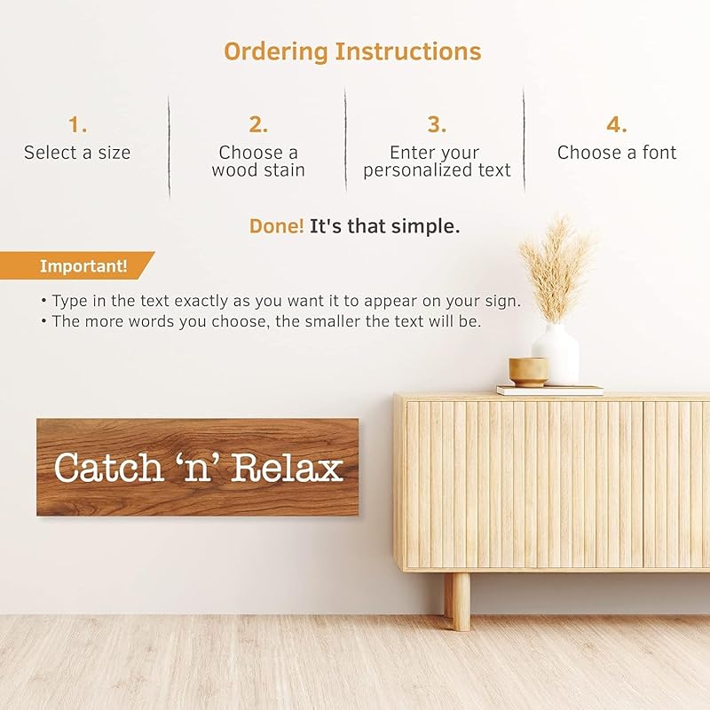 Custom Wood Signs Personalized | Farmhouse Decor | Personalized Signs | Personalized Rustic Wood Signs | Father's Day Gift | Custom Sign | Ready to Hang! (5.5x18 Inches)-Ruum Studio Home