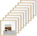 HAUS AND HUES Beige Square Frames Set of 9-10x10-Ruum Studio Home