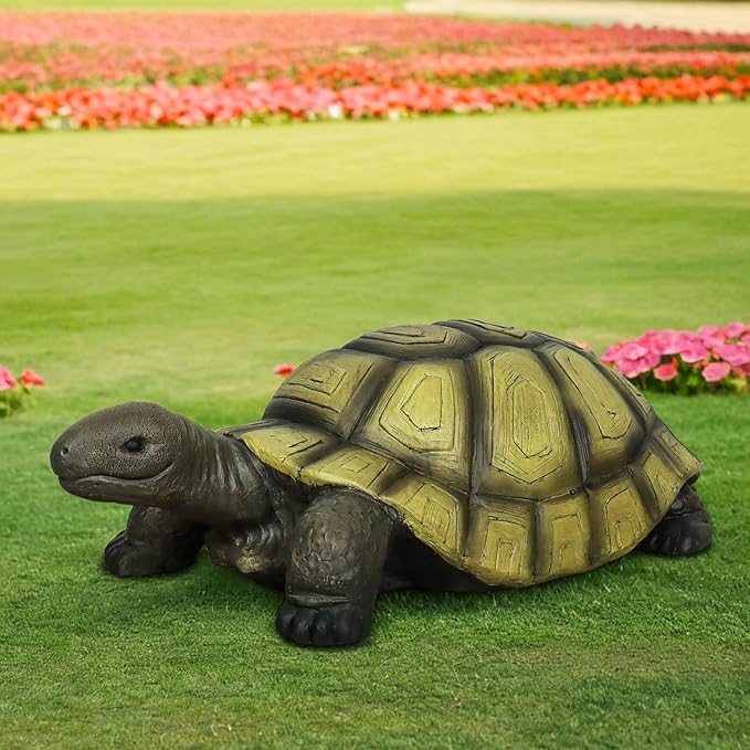 SKYFIRE Turtle Statues for Garden - 34.2” x 18.1” x 11.4” Fiber Reinforced Concrete Figurine Statue, Garden Sculptures & Statues Decor for Outdoors, Lawn, Yard - Outdoor Ornaments Gardening Gifts-Ruum Studio Home