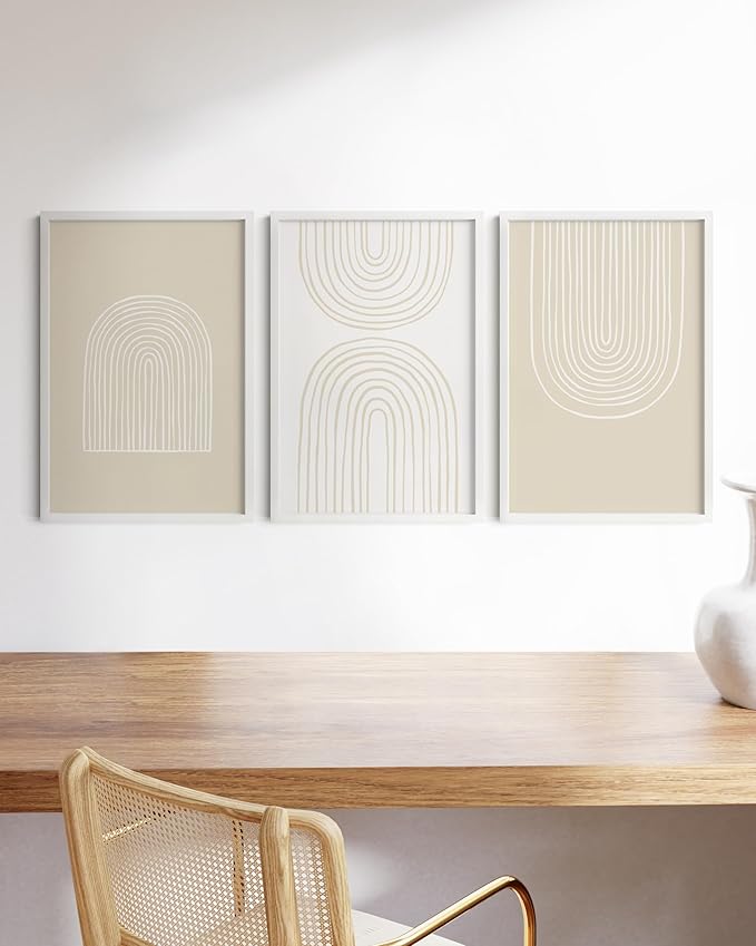 HAUS AND HUES 16x24 White Metal Picture Frames - Features Premium Aluminum, Vertical & Horizontal Hang, Shatterproof Plexiglass - Perfect for Home, Room, Office (16x24 in, White, Set of 3)-Ruum Studio Home