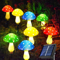 8-Pack Solar Mushroom Lights for Garden Decor, 8 Modes Waterproof Outdoor Garden Mushroom Lamp, Multi-Colored Solar LED Fairy Lights for Christmas Halloween Yard Lawn-Ruum Studio Home
