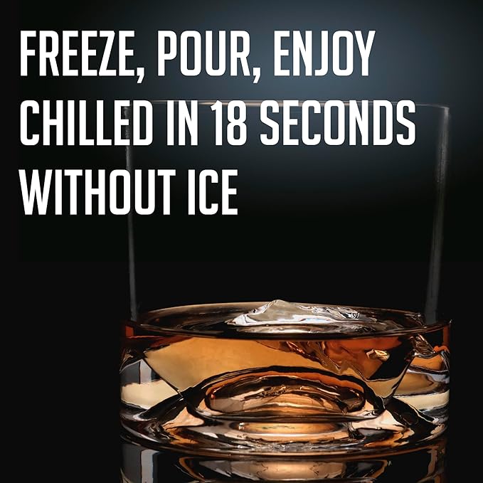 The Peaks Heavy Crystal Whiskey Glasses Gift Set of 4, Thick Freezable Bourbon Glass 1lb Each, Premium Whiskey Gifts for Men, Frozen Crystal Chills Cocktails, 10 oz-Ruum Studio Home