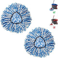 BonusLife 2-Pack Mop Head for O-Ceda RinseClean Spin Mop Refill 2-Tank System Only Easy Cleaning Microfiber Replacement-Ruum Studio Home