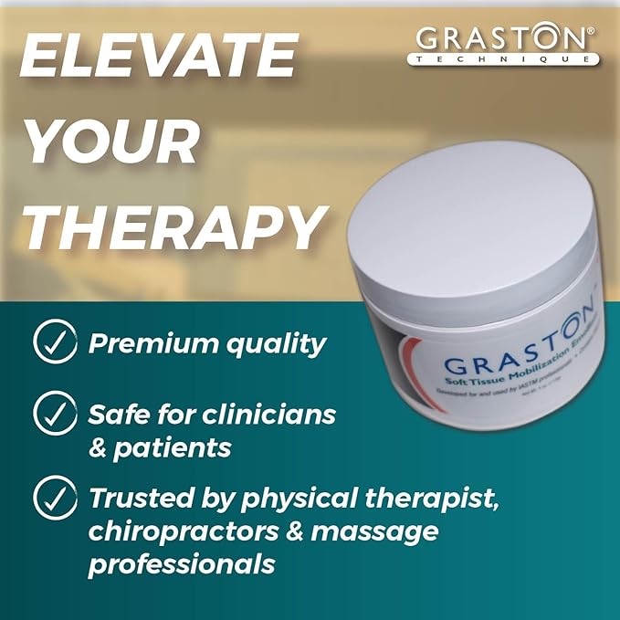 Graston Technique Vitamin E Enriched Emollient - 4oz Jar, Ideal for IASTM Lotion & Massage Therapy Cream, Perfect Vitamin E Cream for Massage and Physical Therapy, 3-Pack-Ruum Studio Home