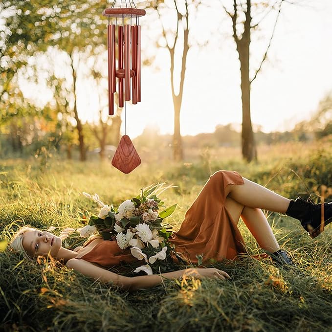 Wind Chimes for Outside, Wind Chimes Outdoor, Windchimes with 6 Tubes for Wedding,Mother's Day and Other Holidy Gifts-Ruum Studio Home