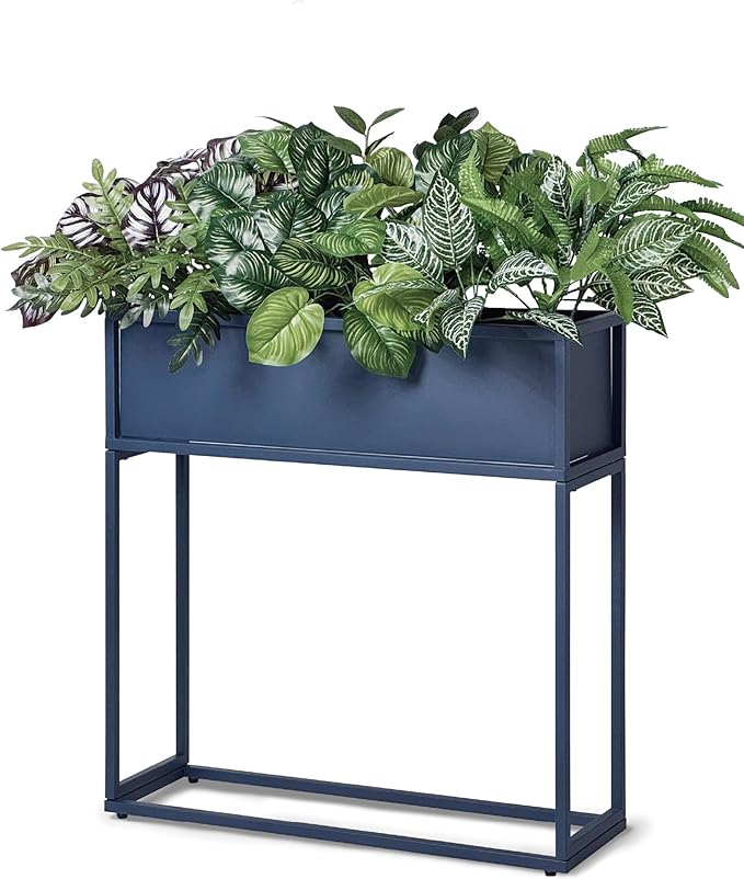 Cocoyard Elevated Planter Box - 28 Inch Durable Raised Garden Bed for Herbs and Flowers - Stylish Tall Rectangular Planter for Outdoor Plants for Patio Decor & Backyard Gardening-Ruum Studio Home