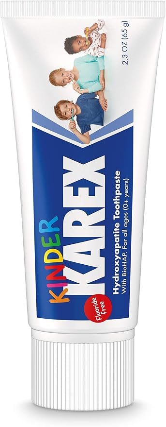 Kinder Karex Hydroxyapatite Kids Toddler Toothpaste I Fluoride Free I Clinically Tested I 2.3 oz-Ruum Studio Home