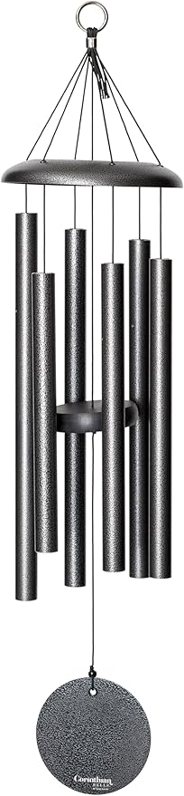 Corinthian Bells by Wind River - 30 inch Silver Vein Wind Chime for Patio, Backyard, Garden, and Outdoor Decor (Aluminum Chime) Made in The USA-Ruum Studio Home
