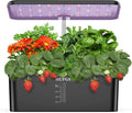 MUFGA 12 Pods Hydroponics Growing System, Indoor Garden with LED Grow Light, Plants Germination Kit, Mini Herb Garden with Pump System, Height Adjustable (No Seed)-Ruum Studio Home