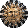 Spoontiques - Garden Décor -Sunface Stepping Stone - Decorative Stone for Garden-Ruum Studio Home