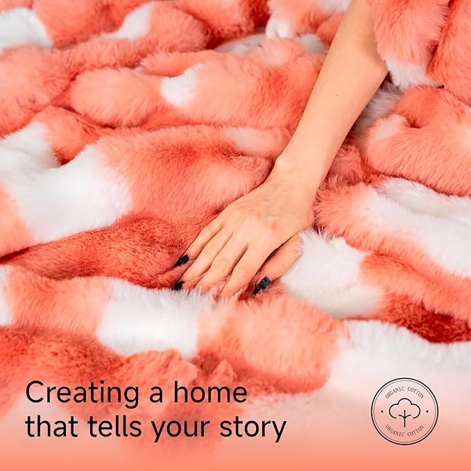 Soft Cow Print Blanket for Couch, Bed, or Living Room – Cozy and Decorative Imitation Rabbit Fur Throw for Home, Seasons and Relaxation-Ruum Studio Home