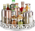 Lazy Susan Turntable Organizer, 13 inch Large Rotating Spice Rack Lazy Susan for Dining Table Top Cabinet Countertop Pantry Kitchen Cupboard Bathroom White-Ruum Studio Home