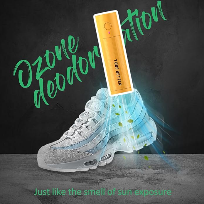 Shoe Deodorizer Rechargeable Ozone Tech Eliminates Odors in All Footwear, Auto Shut-Off Durable Dryer-Style Freshener-Ruum Studio Home