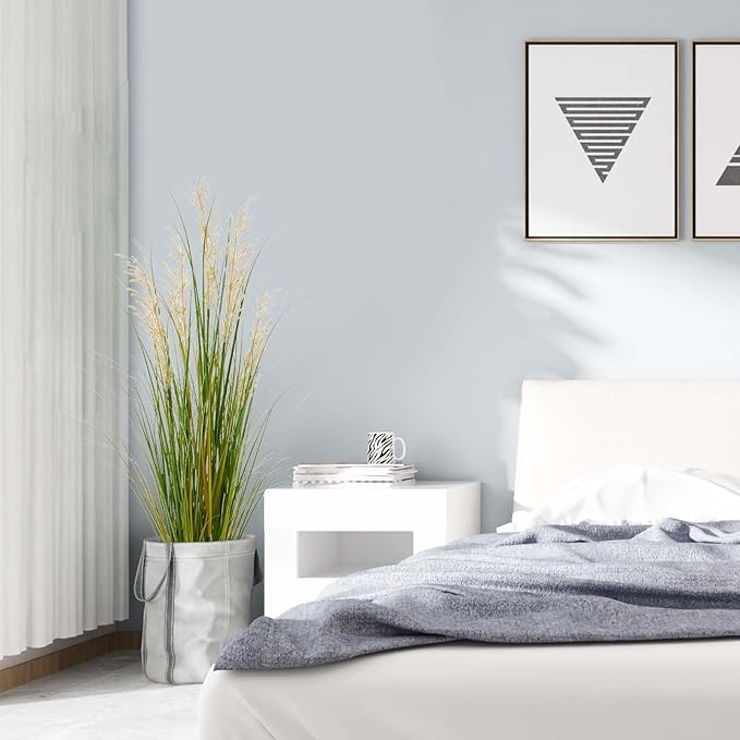 Artificial Plant, 47in Tall Pampas Grass, Faux House Plants in Pot, Indoor Decorative Flowers &Greenery for Home and Office, Ideal Housewarming Gift-Ruum Studio Home