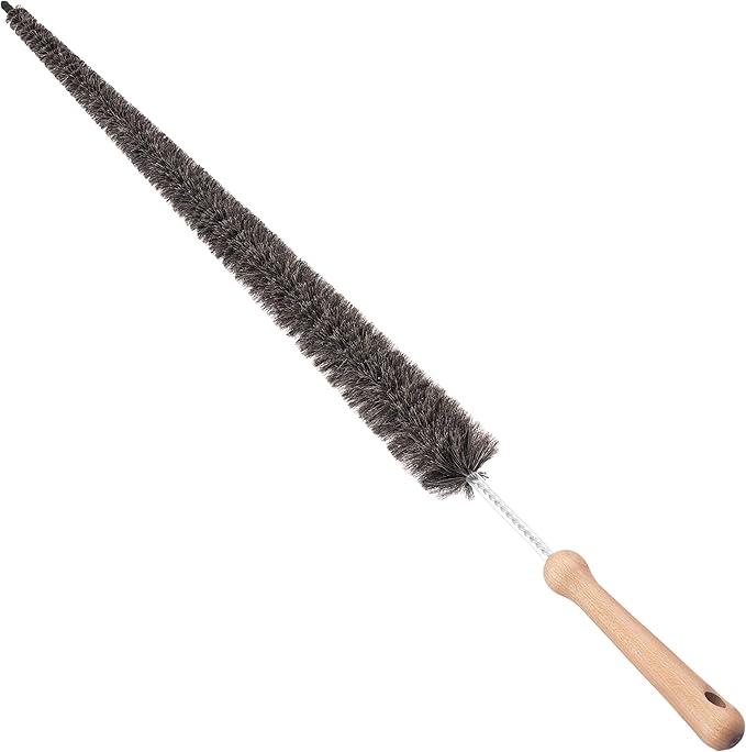 Konex Professional 28-Inch Soft Goat Hair Dryer Lint Brush Vent Cleaner, Home Essentials Maintenance Tool, Dryer Vent Brush. Manufactured in Belgium.-Ruum Studio Home
