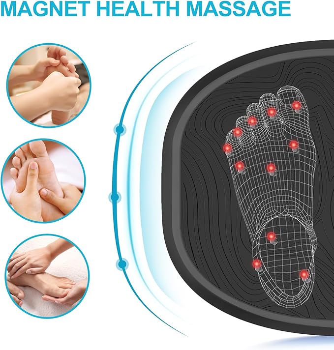 AXV Vibration Plate Exercise Machine Whole Body Workout Power Vibrate Fitness Platform Vibrating Machine Exercise Board for Weight Loss Shaping Toning Wellness Home Gyms Workout-Ruum Studio Home