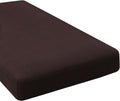 H.VERSAILTEX Super Stretch Individual Chaise Cover Sectional Couch Covers for L Shaped Sofa Both Left/Right Featuring Thick Jacquard Textured Twill Fabric (1 Piece Chaise Cover, Chocolate)-Ruum Studio Home