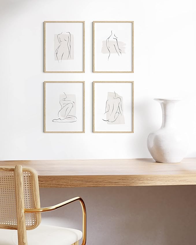 Haus and Hues 8.5x11 Natural Oak Wood Picture Frames Set of 15 - Premium Bulk Picture Frames 8.5x11 Bundle - Elegant Gallery Wall Frame Set for Posters, Art Display - Ideal for Wall Decor in Home &-Ruum Studio Home
