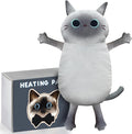 Microwave Heating Pad for Cramps Pain Relief, 22 * 13'' Moist Microwavable Stuffed Animal Period Menstrual Heating Pads for Back, Neck Shoulder and Knee, Big Siamese Cat-Ruum Studio Home