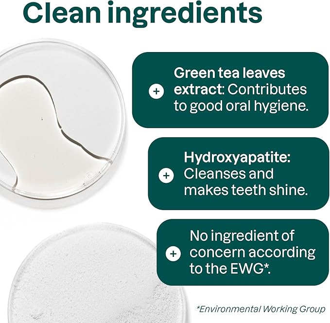 Attitude Fluoride-Free Whitening Toothpaste, Peppermint Flavor, Vegan & Cruelty-Free, Sugar-Free, Plant & Mineral-Based Ingredients, Clean Oral Care, 4.2 Oz-Ruum Studio Home