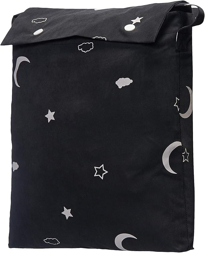 Amazon Basics Portable Blackout Curtain Shade with Suction Cups, 50" W x 78" L, 1-Pack, Moon and Stars-Ruum Studio Home