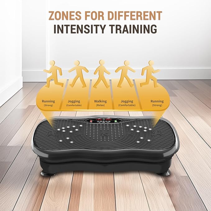 Vibration Plate Exercise Machine,Vibration Plate for Lymphatic Drainage,Whole Body Vibration Platform Portable Home for Weight Loss Muscle Toning & Fitness.-Ruum Studio Home