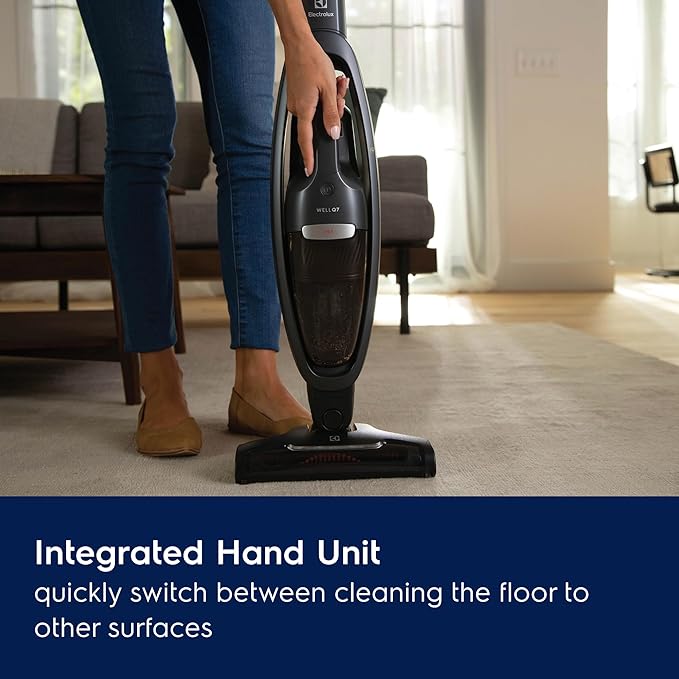 Electrolux WellQ7 Pet Cordless 2-in-1 Vacuum Cleaner with Motorized PetPro+ Nozzle for Easy Pet Hair Removal, 50-Minute Run Time, 2 Power Modes, Shale Gray-Ruum Studio Home