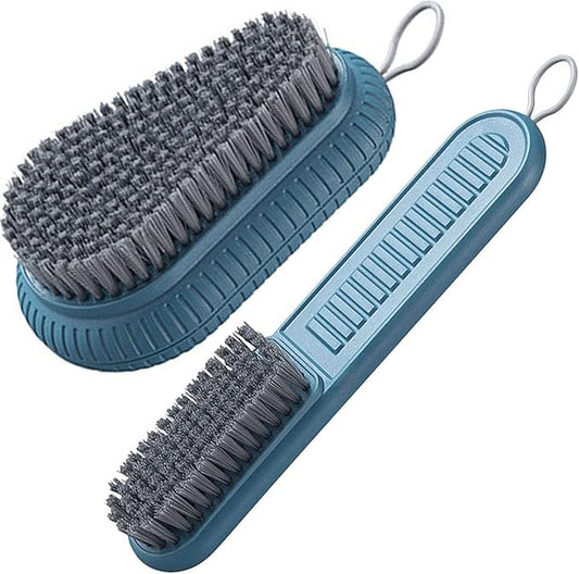 Cleaning Brush Soft Bristle Brush Laundry Scrub Brush Clothes Underwear Shoes Scrubbing Brush, Easy to Grip Household Cleaning Brushes Tool for Countertops Bathtubs (Blue)-Ruum Studio Home
