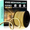 GZBtech Flexible LED Neon Rope Lights 66FT,AC 110-120V Waterproof Strip Light, 120 LEDs/M Cuttable Connectable Neon Lighting for Indoor Outdoor Home Decor/Commercial Building Use-Warm White 20M-Ruum Studio Home