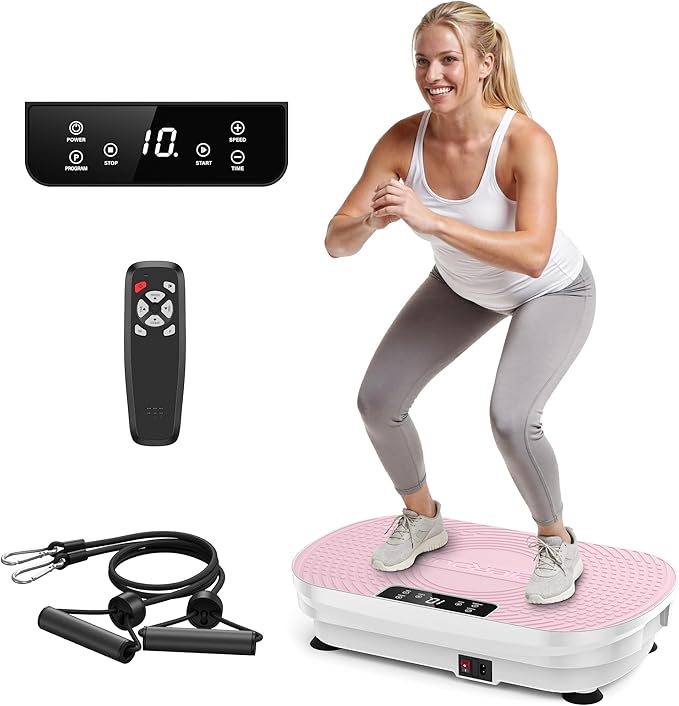 FEIERDUN Vibration Plate Exercise Machine, Vibration Plate for Lymphatic Drainage, Power Plate Vibration Platform for Weight Loss, Toning & Wellness-Ruum Studio Home