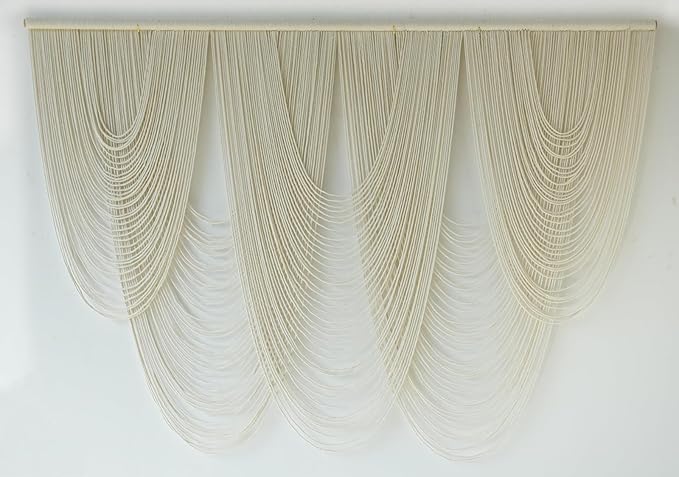 Macrame Wall Hanging Large Macrame Wall Decor Yarn Art 57" W x 41" L For Headboard Bedroom Living Room Craftsmanship Fiber Home Art-Ruum Studio Home