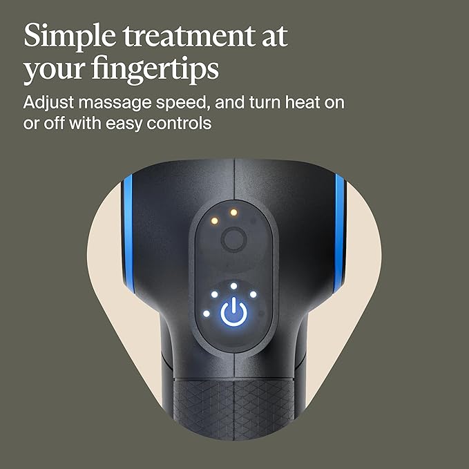TheraGun Therabody Prime Plus Heated, Powerful Massage Gun for Enhanced Warm-Up & Workout Recovery - Quiet Deep Tissue Massager for Body and Back Pain Relief - Leg & Back Massager with Heat-Ruum Studio Home