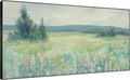 SIGNWIN 36"x72" Extra Large Framed Wall Art Wildflower Meadow Landscape Soft Pastel Nature Illustration for Home Living Room Bedroom Decor (Frame Assembly Required)-Ruum Studio Home