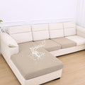 hyha Waterproof Couch Cushion Covers for Pets, Non Slip Sofa Seat Cover for Dogs Washable, Soft Thick Stretch Jacquard Fabric, Sofa Slipcovers with Elastic Bottom (1 Chaise+2 Seater, Taupe)-Ruum Studio Home