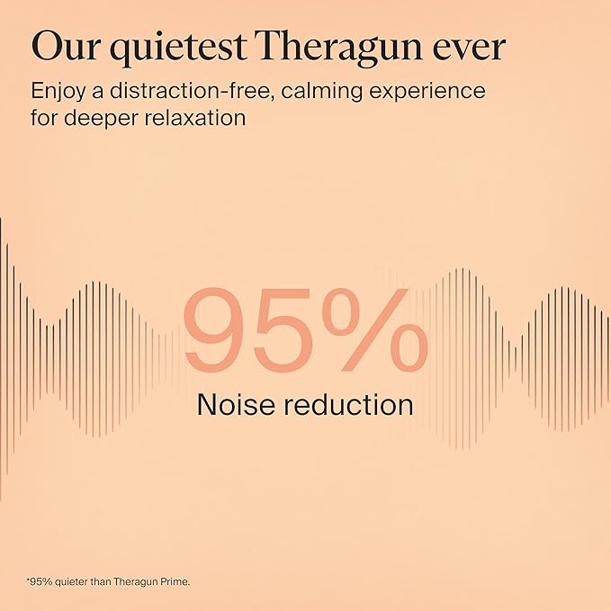 TheraGun Therabody Sense Percussion Massage Gun - Deep Tissue Personal Massager with Preloaded Routines for Stress Relief, Pain Relief & Muscle Soreness in Neck, Back, Leg, Knee, and Shoulder (White)-Ruum Studio Home