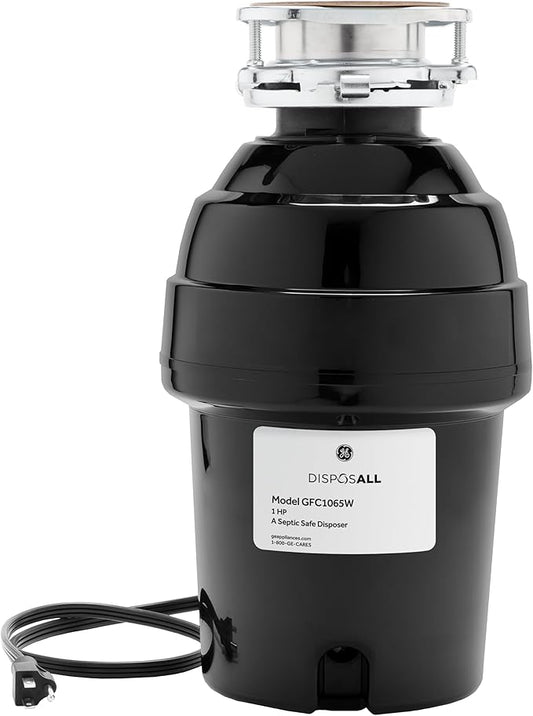 GE GFC1065W Disposer, Black-Ruum Studio Home