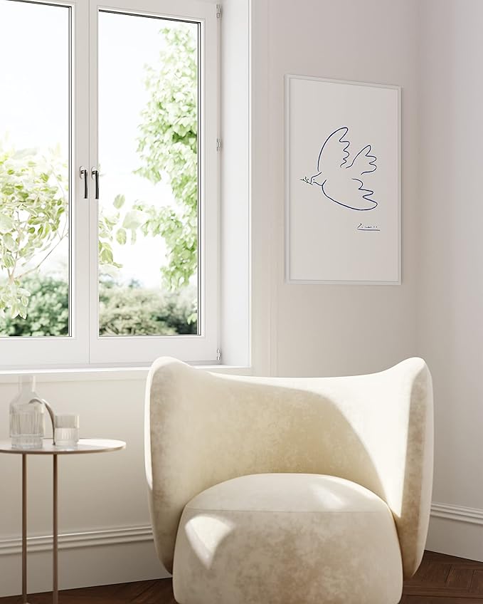 HAUS AND HUES 24x36 White Poster Frame - 24x36 Inch White Aluminum Frame for Large Photos-Ruum Studio Home