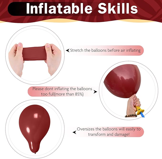 Black Burgundy Gold Balloons 12 Inch Burgundy Maroon Red Black Metallic Gold Latex Confetti Balloon for Kids Graduation Birthday Baby Shower Party Decoration-Ruum Studio Home