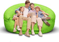 Bean Bag Chair for Adults 6FT,Soft Removable Cover for Teens/Girls Bedroom,Fluffy Giant Round Floor Beanbag Lounger Chairs (No Filler,Green)-Ruum Studio Home